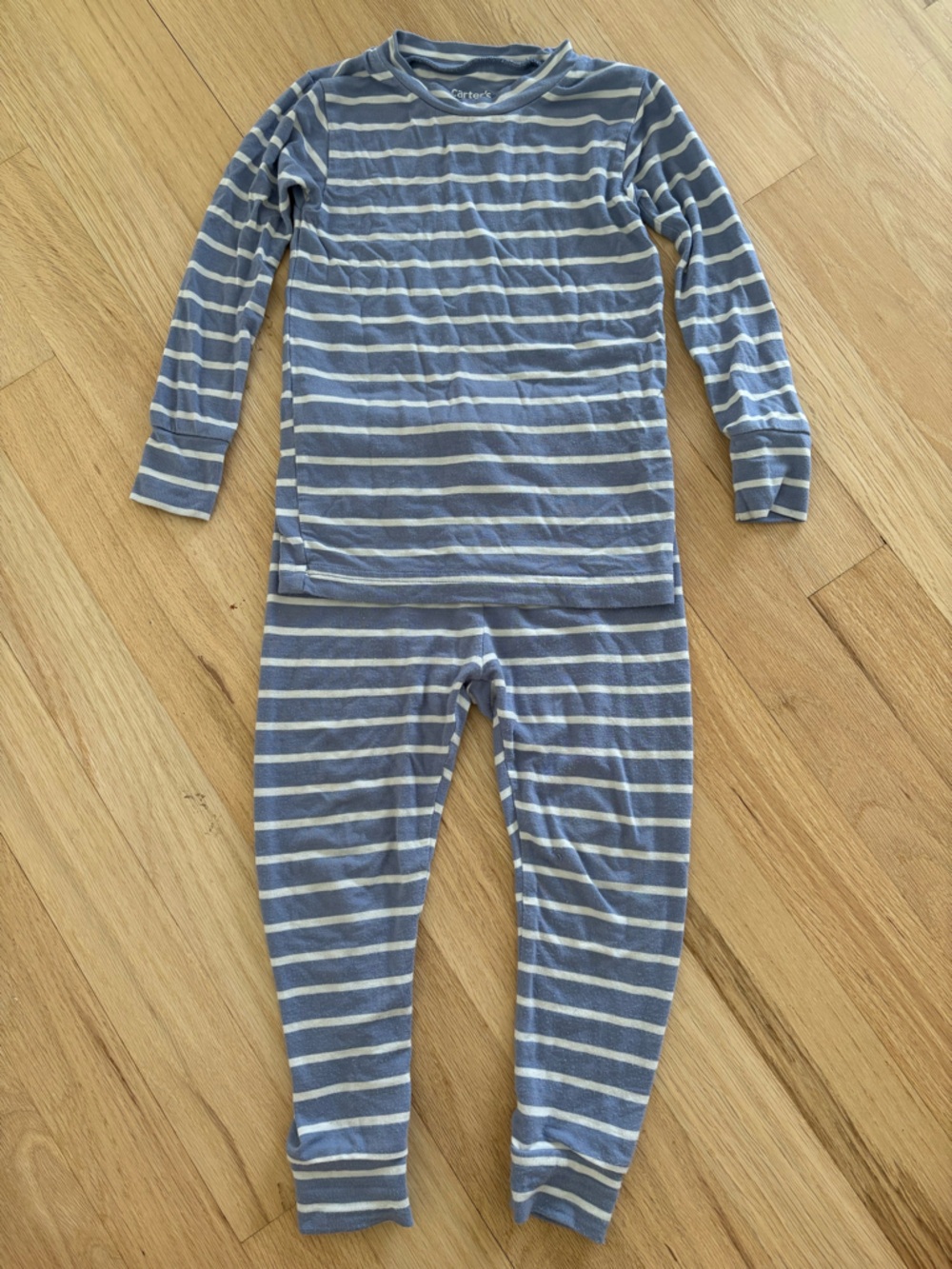 Carter's Blue Striped Toddler Pajamas